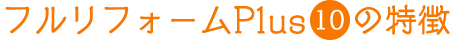 フルリフォーム10の特徴