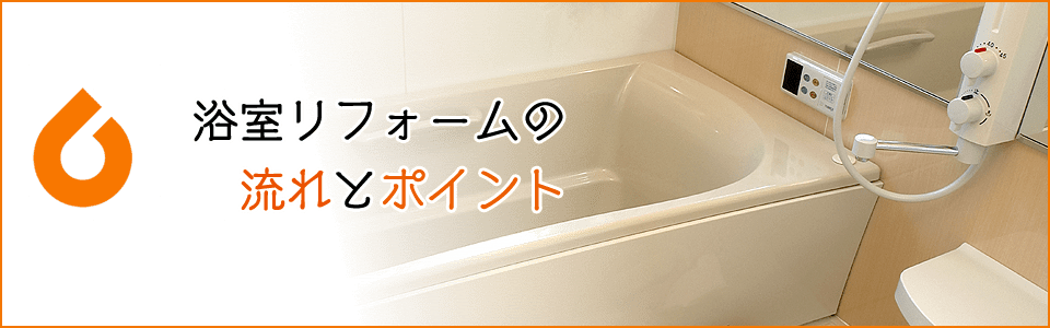 浴室リフォームの流れとポイント